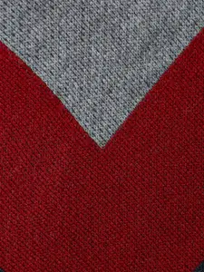 Honey by Pantaloons Women Maroon & Grey Colourblocked Longline Poncho