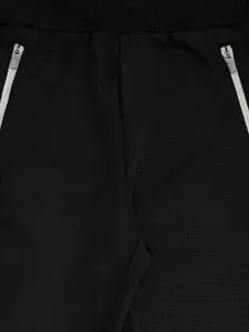 Pantaloons Junior Boys Black Solid Cotton Track Pants