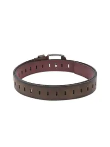 WINSOME DEAL Men Brown Textured Casual Belt