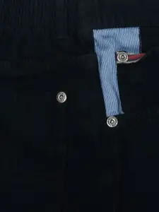 Palm Tree Boys Black Solid Regular Fit Shorts