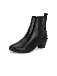 Dressberry Women Black Block Heeled Regular Boots