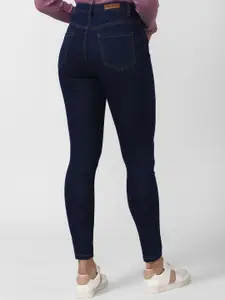 FOREVER 21 Women Blue Slim Fit Cotton Jeans