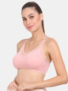 Amour Secret Pink Lightly Padded Dry Fit Sports Bra