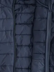Pantaloons Junior Boys Navy Blue Solid Padded Jacket