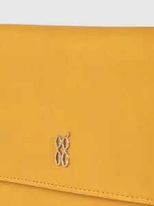 Baggit Women Solid Three Fold Wallet with SIM Card Holder