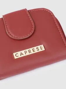 Caprese Women Solid Zip Around Wallet