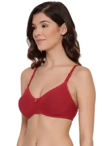 LYRA Pack Of 2 Combed Cotton Wirefree Secret Support Bra with Detachable Strap