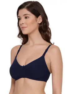 LYRA Combed Cotton Wirefree Secret Support Bra with Detachable Strap