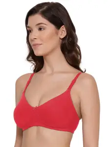 LYRA Combed Cotton Wirefree Secret Support Bra with Detachable Strap