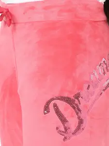 Sweet Dreams Girls Pink Solid Lounge Pants