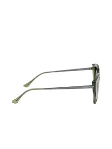 OPIUM Women Blue Lens & Green Rectangle Sunglasses with UV Protected Lens OP-1956-C04