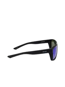 OPIUM Men Green Lens & Black Wayfarer Sunglasses with UV Protected Lens OP-1946-C02-Black