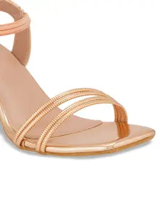 SCENTRA Champagne Party Block Heels