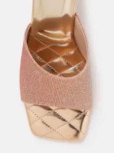 Anouk Textured Ethnic Block Heel Sandals