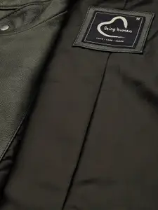 Being Human Solid Leather Jacket