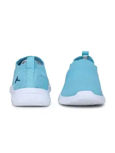 ABROS Women Blue Mesh Slip On Air Running Shoes