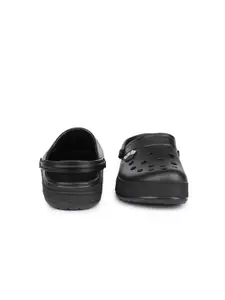 ABROS Boys Black Rubber Clogs