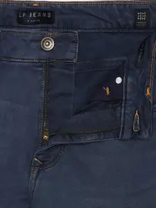 Louis Philippe Jeans Men Navy Blue Slim Fit Jeans