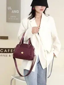 Diva Dale Textured Shoulder Bag with Quilted Handbags