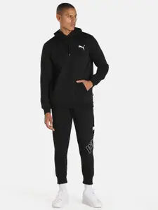Puma Men Black Essential Small Logo Regular Fit Hoodie