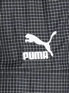 Puma Men Black Checked Loose Fit Outdoor Shorts
