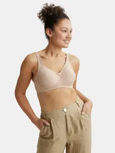 Jockey Wirefree Non Padded Cotton Full Coverage Plus Size Bra with Side Panel Support-ES13