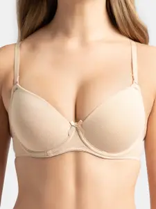 Jockey UnderWired Padded Cotton Medium Coverage Multiway Styling Tshirt Bra-1245