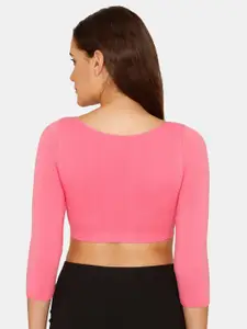 Zivame Women Pink Solid Slip On Bra