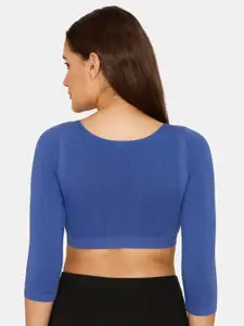 Zivame Women Blue Solid Slip On Bra