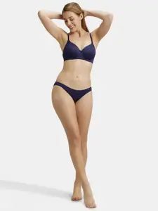 Jockey Wirefree Padded Soft Touch Full Coverage Multiway Styling Tshirt Bra-1816