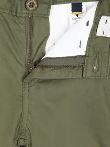 Allen Solly Junior Boys Olive Green Slim Fit Trousers