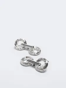 MANGO Circular Drop Earrings