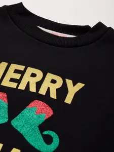 Noh.Voh - SASSAFRAS Kids Girls MERRY XMAS Printed Sweatshirt