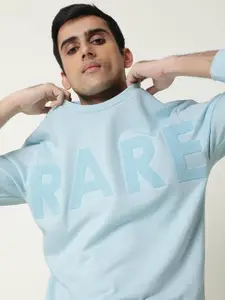 RARE RABBIT Men Norman Slim Fit Embroidered Sweatshirt