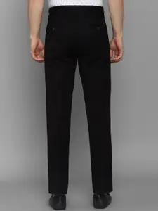 Allen Solly Men Black Pleated Trousers