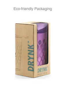 Vaya Purple Printed Vacuum Insulated Stainless Steel Bottle 350 ml