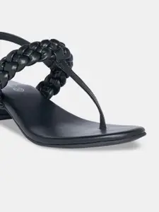 Forever Glam by Pantaloons Woven Design Open Toe Block Heels