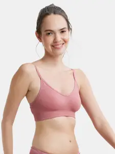 Jockey Wirefree Seamfree Non Padded Nylon Full Coverage Bra with Cross Back Styling -FE74