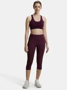 Jockey Wirefree Padded Cotton Full Coverage Racer Back Styling Active Bra-1380