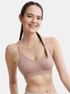 Jockey Wirefree Seamfree Non Padded Micro Touch Nylon Full Coverage Beginners Bra-FE74