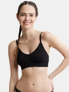 Jockey Wirefree Seamfree Non Padded Micro Touch Nylon Full Coverage Beginners Bra-FE74