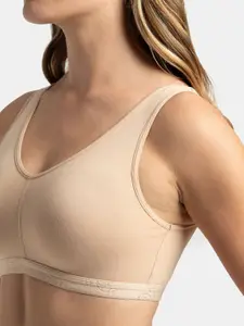Jockey Wirefree Padded Cotton Full Coverage Sleep Bra with Removable Pads-ES04
