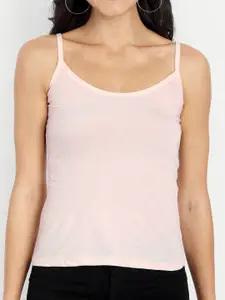 BLAZON Women Pack of 5 Solid Cotton Camisoles