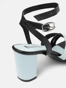 Roadster Women Colourblocked Mid-Top Block Heels