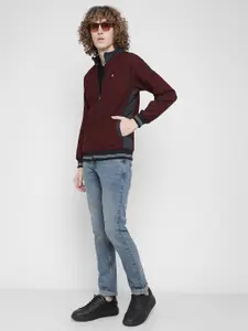 Octave Front-Open Mock Collar Sweatshirt