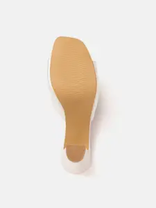 ELLE Women White Block Heel Sandals