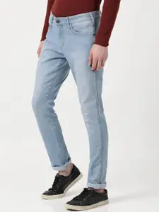 Wrangler Men Blue Vegas Skinny Fit Heavy Fade Stretchable Jeans