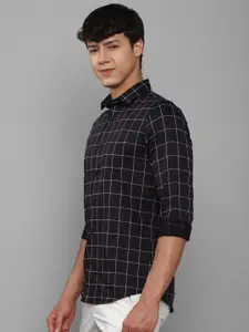 Allen Solly Men Slim Fit Windowpane Checks Cotton Casual Shirt