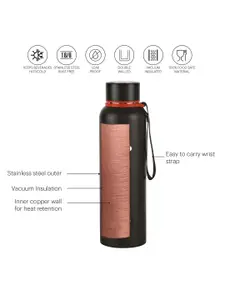 Cello Green Duro Tuff Series Kent Double Walled Stainless Steel Water Bottle 900 ml