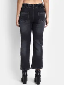 Next One Women Black Slim Fit High-Rise Light Fade Stretchable Jeans